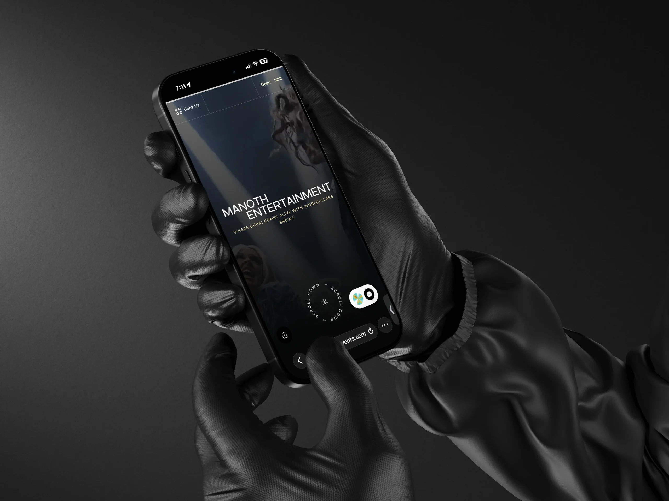 Manoth Entertainment Website Application on IOS
